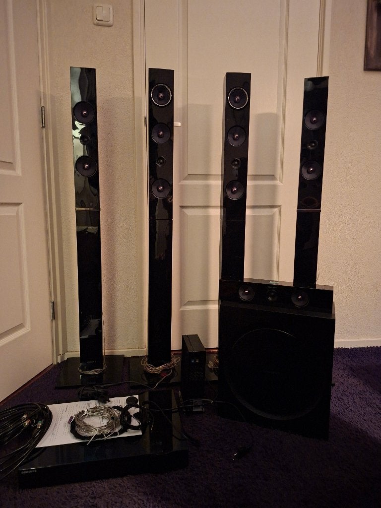 Samsung bleu ray ht-e6750w, 7.1-systeem, Blu-ray-speler, 70 watt of meer, Niet werkend