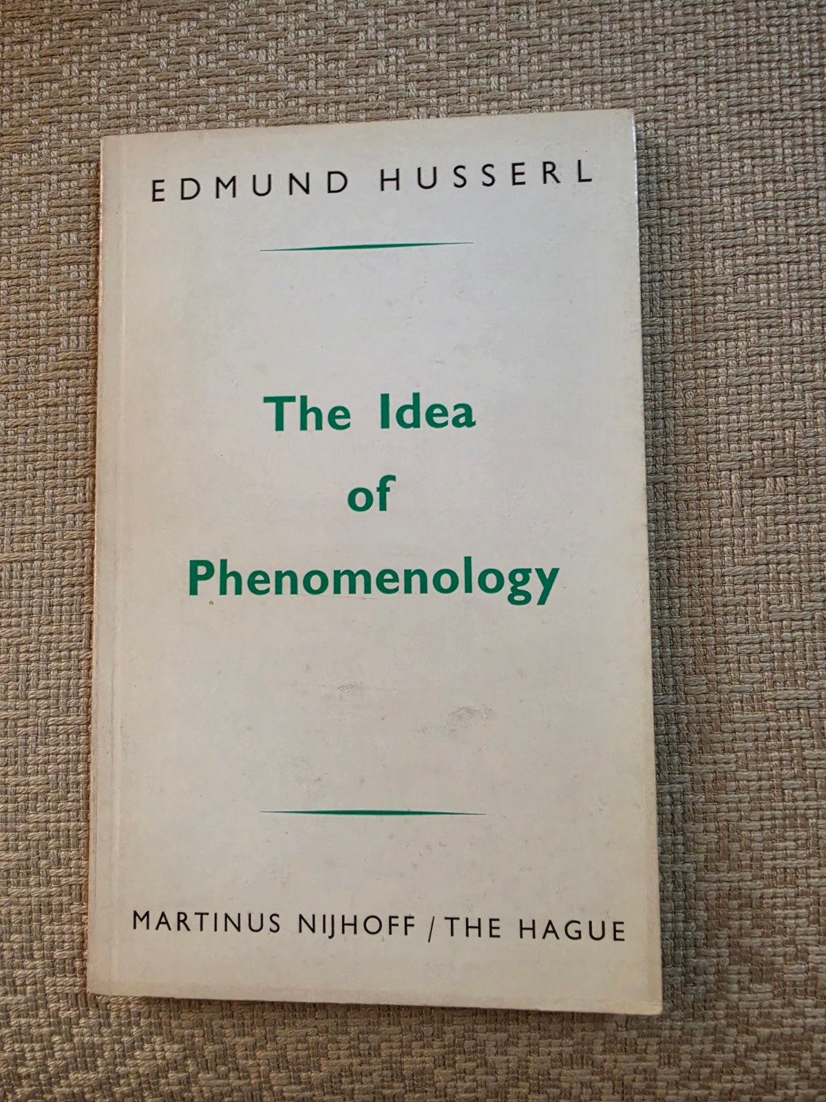Edmund Husserl - The Idea of Phenomenology (1964), Boeken, Ophalen of Verzenden, Gelezen, Wijsbegeerte of Ethiek, Edmund Husserl