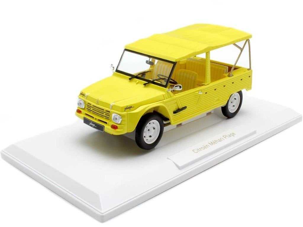 Citroën Méhari 4X4 "Plage" 1983 Geel 1/18 Norev, Hobby en Vrije tijd, Tschuiten@hotmail.com, Auto, Frankrijk, Norev