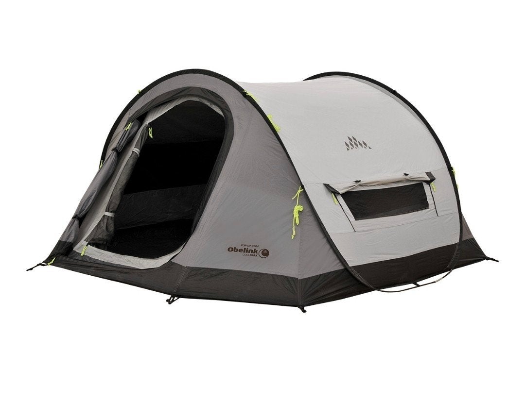 2x Obelink Pop-Up Tent 2-3 Persoons, Caravans en Kamperen, Tenten, Ophalen, Gebruikt, Tot en met 2