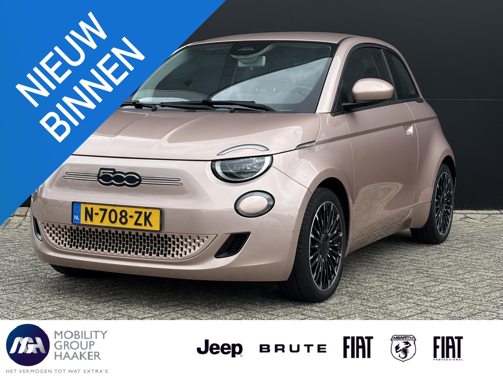 Fiat 500 Icon 42 kWh | La Prima Velgen | Parkeersensoren | D, Stof, 4 stoelen, Origineel Nederlands, 1265 kg