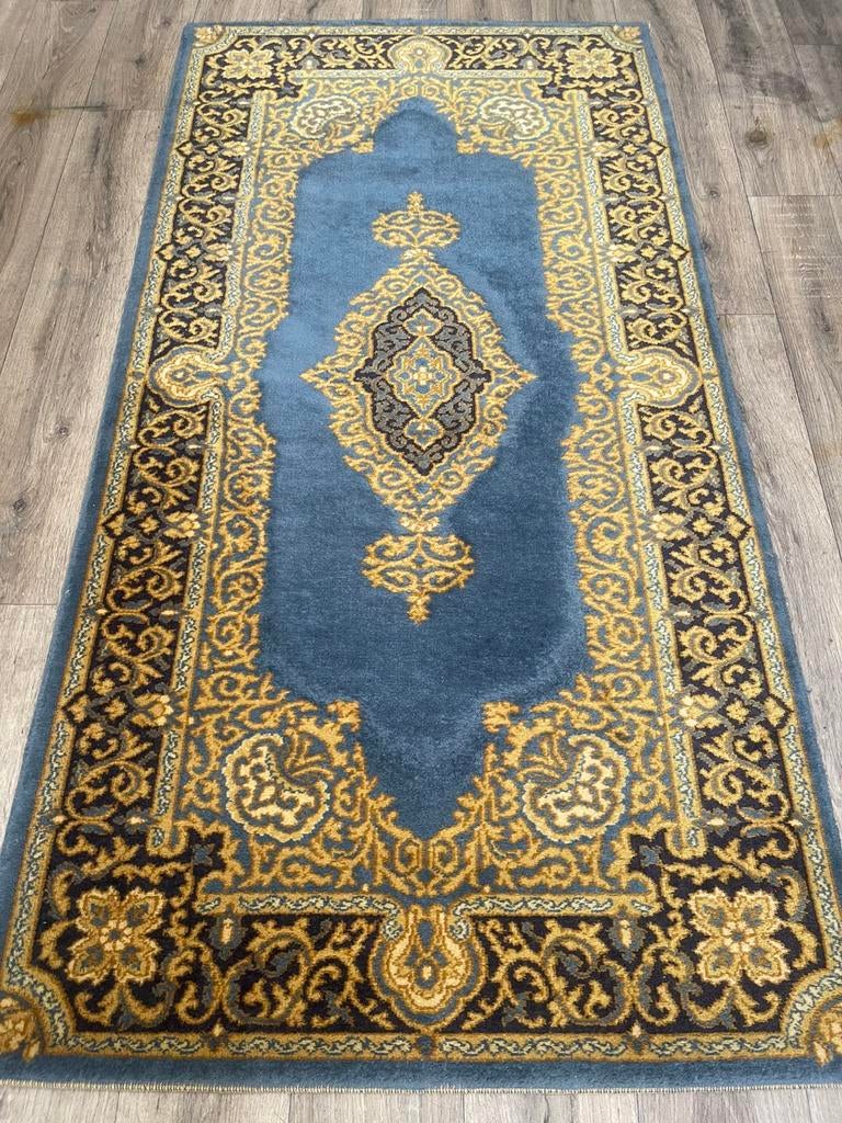 Vintage loper 90cm x 177cm tapijt oosterse Oriënt  scheerwol, Vintage vloerkleed tapijt scheerwol oosterse orient perzie, Zo goed als nieuw