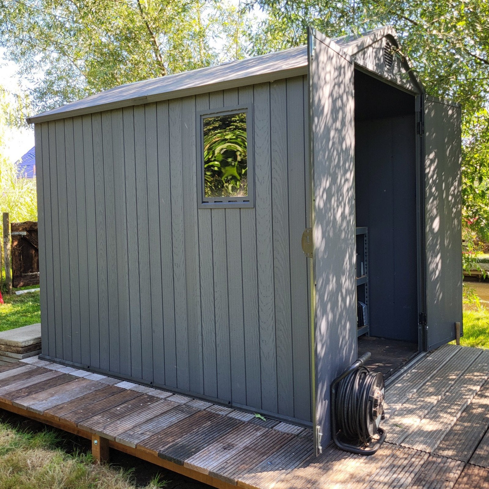 Tuinhuisje,  berging, schuurtje Keter Darwin 68, Kunststof, Gebruikt, Tuinhuis, Minder dan 200 cm