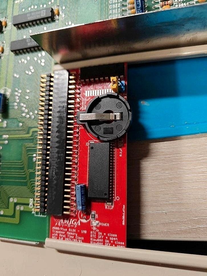 A500/500+ RAM upgrade 512KB-1MB + RTC optie 25, Computers en Software, Verzenden
