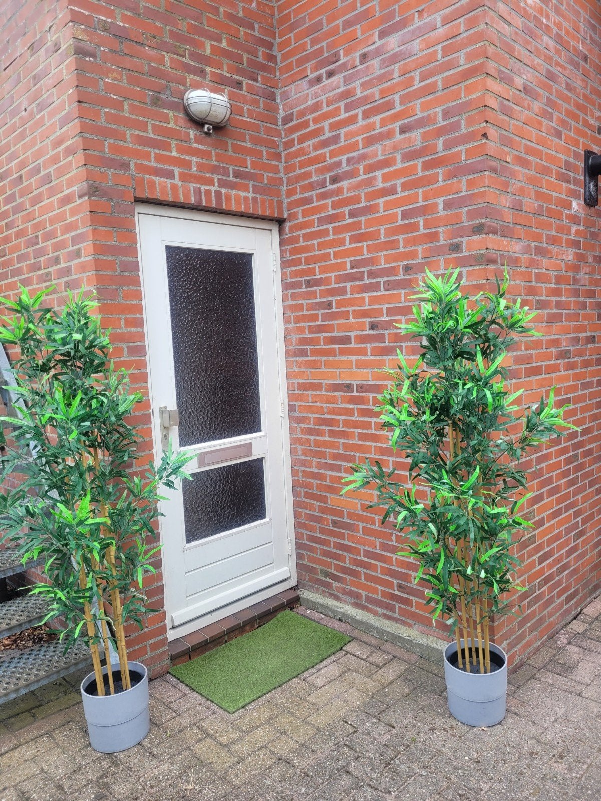 2 kunst planten, Huis en Inrichting, Ophalen, Groen, Inclusief accessoires, Kunstplant