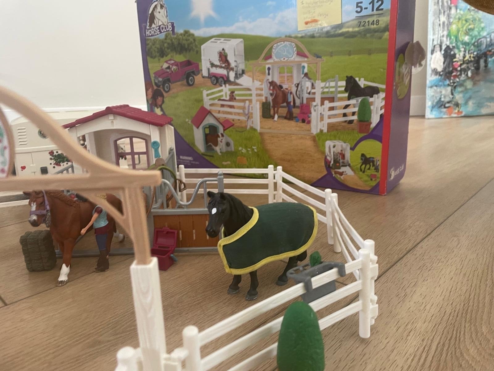 Schleich Horse Club+ verpakking met auto, trailer en paarden, Ophalen, Gebruikt, Jongen of Meisje