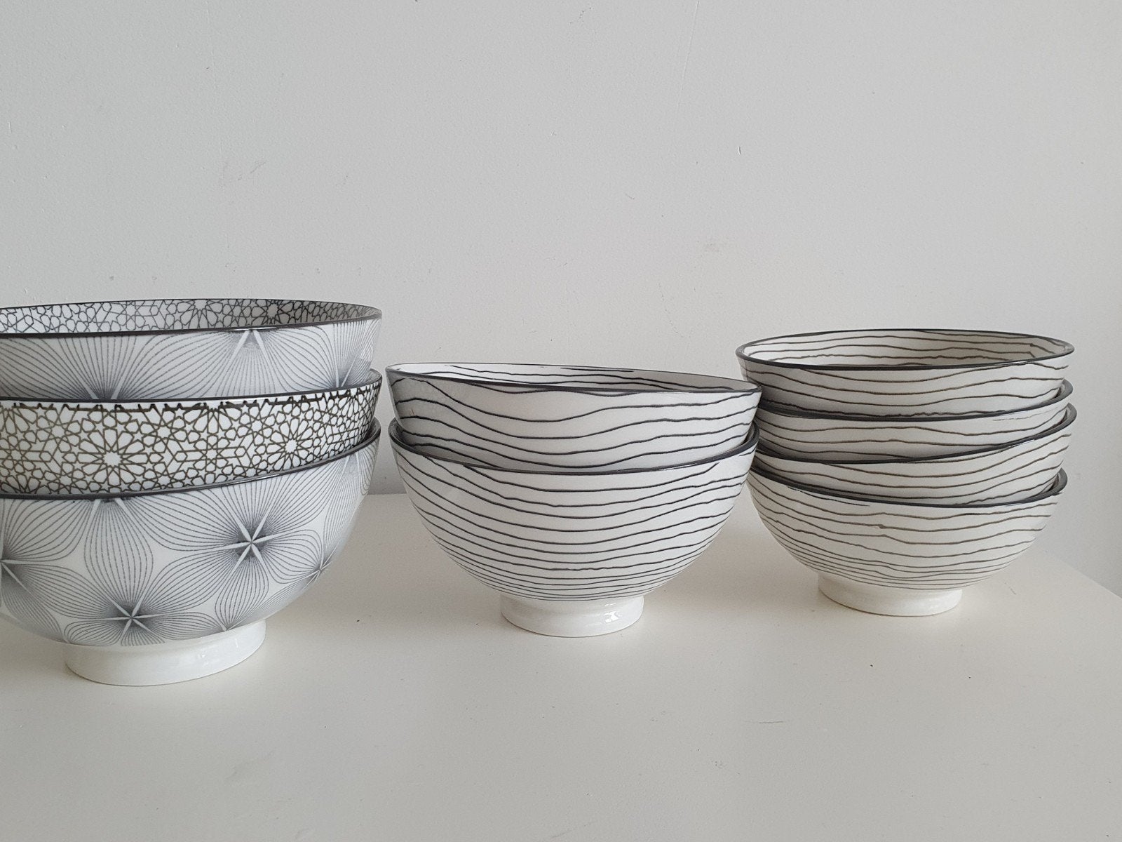 gusta, 9 schalen nieuw. Top porcelein. Duurzaam, Ophalen of Verzenden, Nieuw, Overige stijlen, Schaal of Schalen