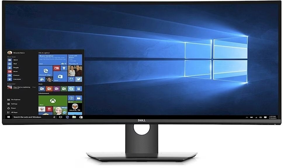 Dell U3417W 34 inch Curved Ultrawide Monitor, Computers en Software, Monitoren, Ophalen, IPS, Curved, Quad HD (2K)