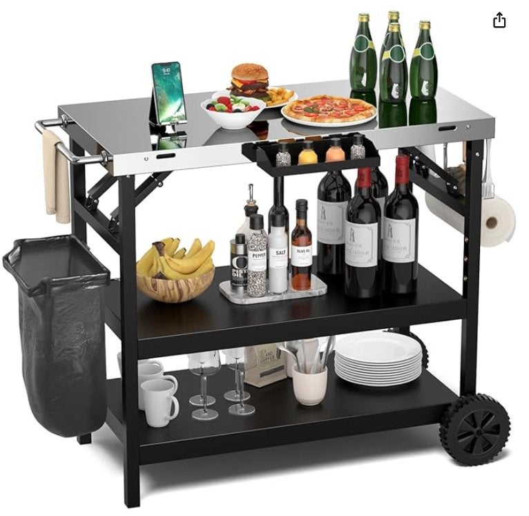 Grillwagen voor BBQ (beschadigd, lees omschrijving!), Ophalen, Nieuw, Onbekend