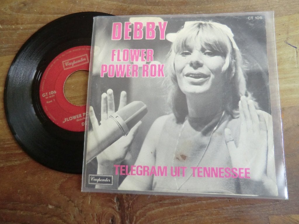 debby            flower power rok/telegram uit tennessee, Verzenden, Gebruikt, 7 inch, Levenslied of Smartlap