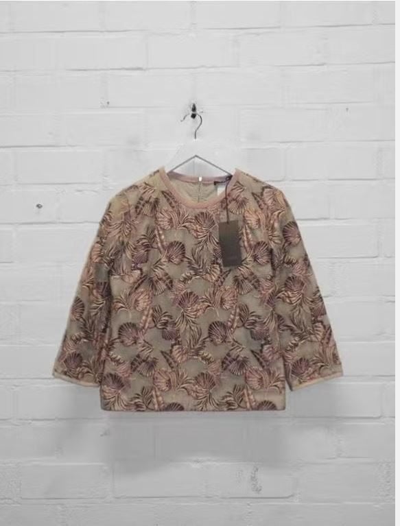 Odeeh - Prachtige top luxe stof maat 34 - Nieuw €599, Odeeh, Beige, Nieuw, Ophalen of Verzenden