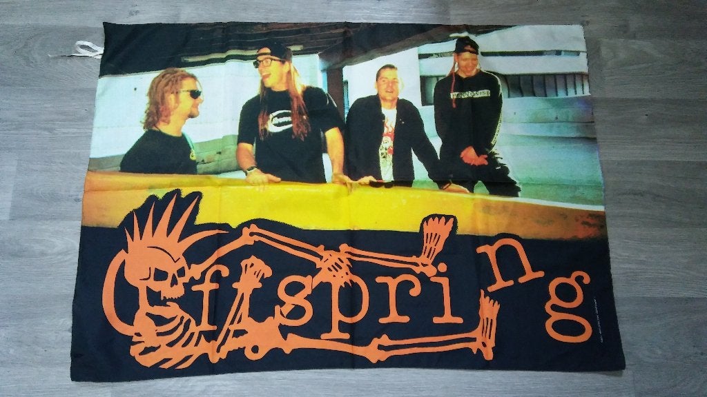 The Offspring band groep muziek vintage vlag RARE rock, Ophalen of Verzenden, Zo goed als nieuw