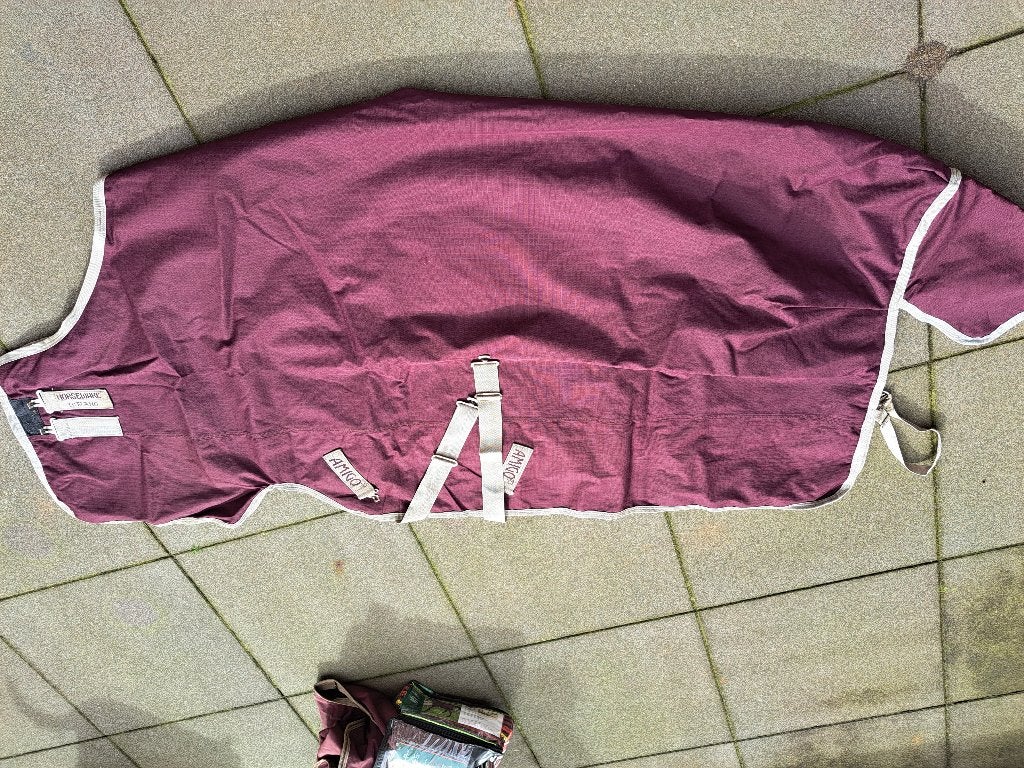 regendeken, Full (L), Gebruikt, Rood, Ripstop