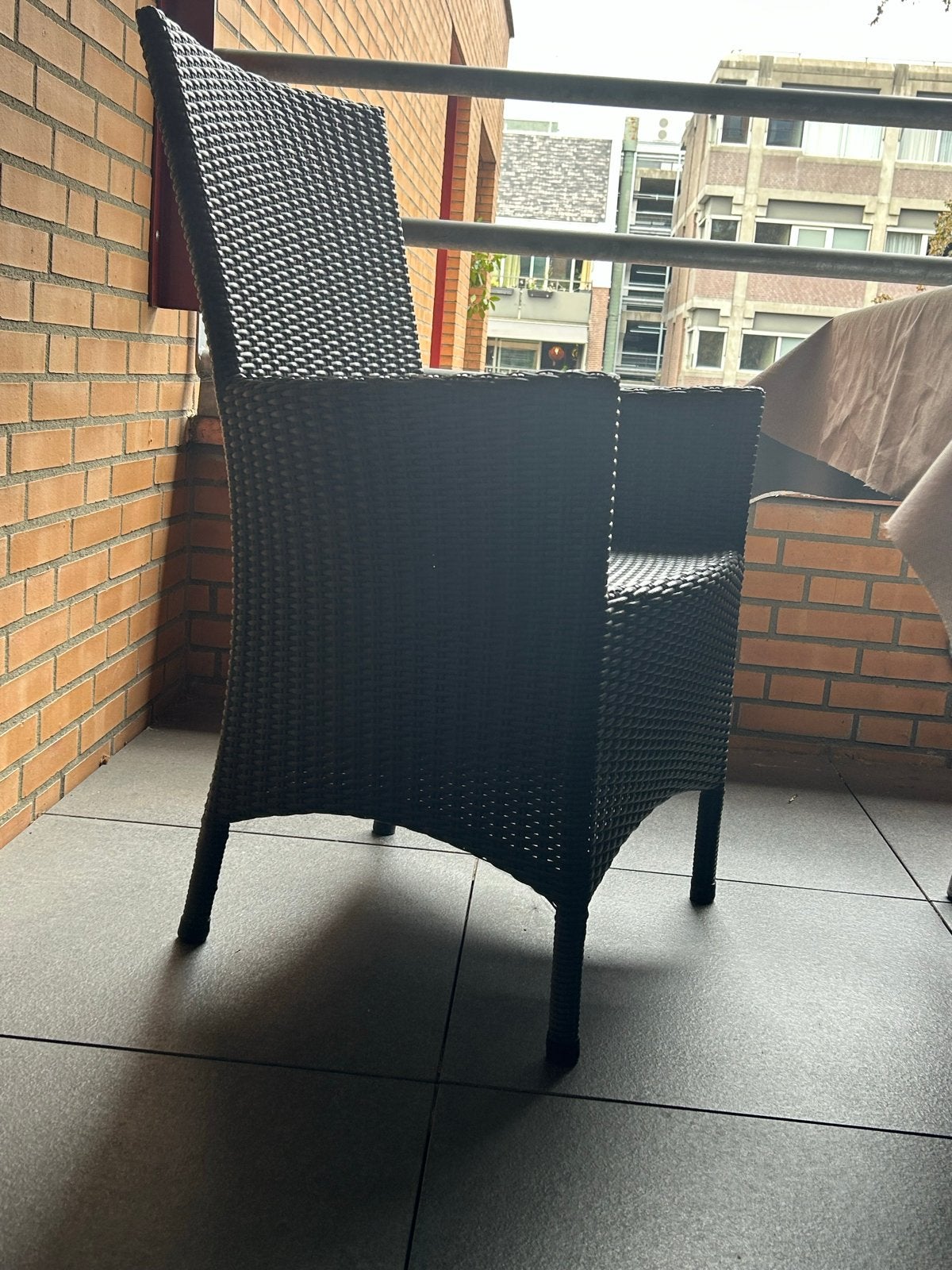 Summer Garden Country Life tuinset met 4 stoelen en glazen t, Ophalen, 4 zitplaatsen, Gebruikt, Eettafel