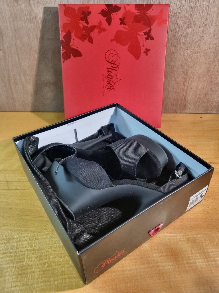 Pleaser DELIGHT-618PS Zwarte Plateau Hakken Maat 42, Verzenden, Zwart, Nieuw, Pleaser