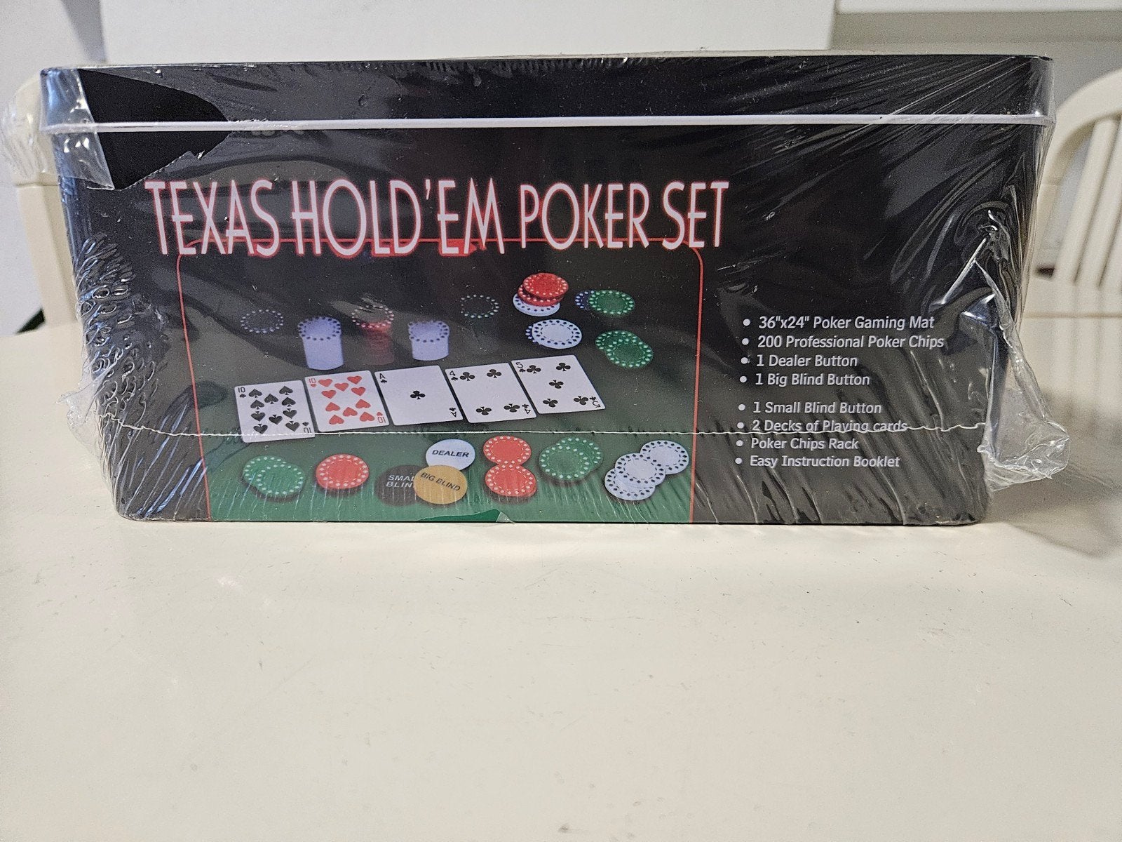 Texas Hold'em Poker Set - Nieuw in Blik, Een of twee spelers, Ophalen of Verzenden, Nieuw, Onbekend