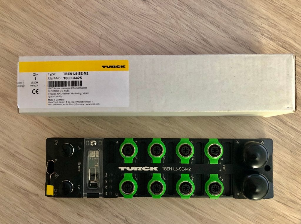 TURCK - Managed Ethernet Switch - TBEN-L5-SE-M2, Ophalen of Verzenden, Nieuw