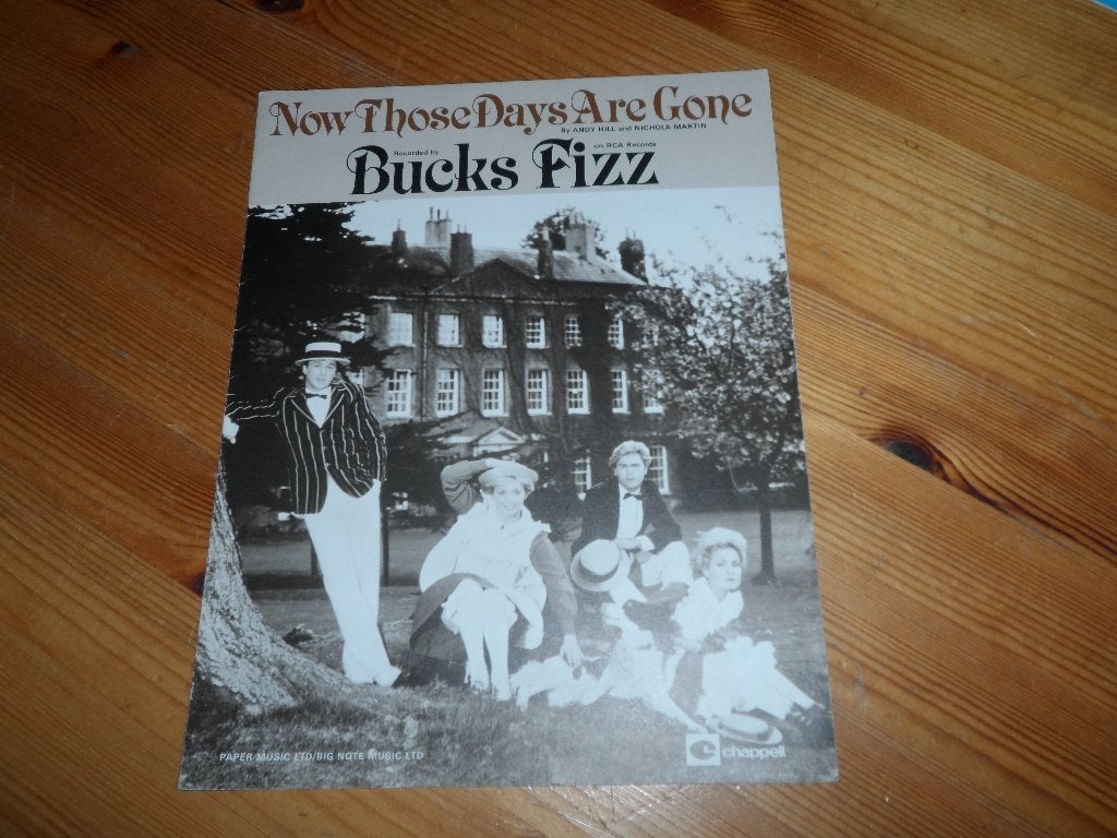 Now those days are gone - bucks fizz - hill / martin, Gitaar, Ophalen of Verzenden, Zo goed als nieuw, Artiest of Componist