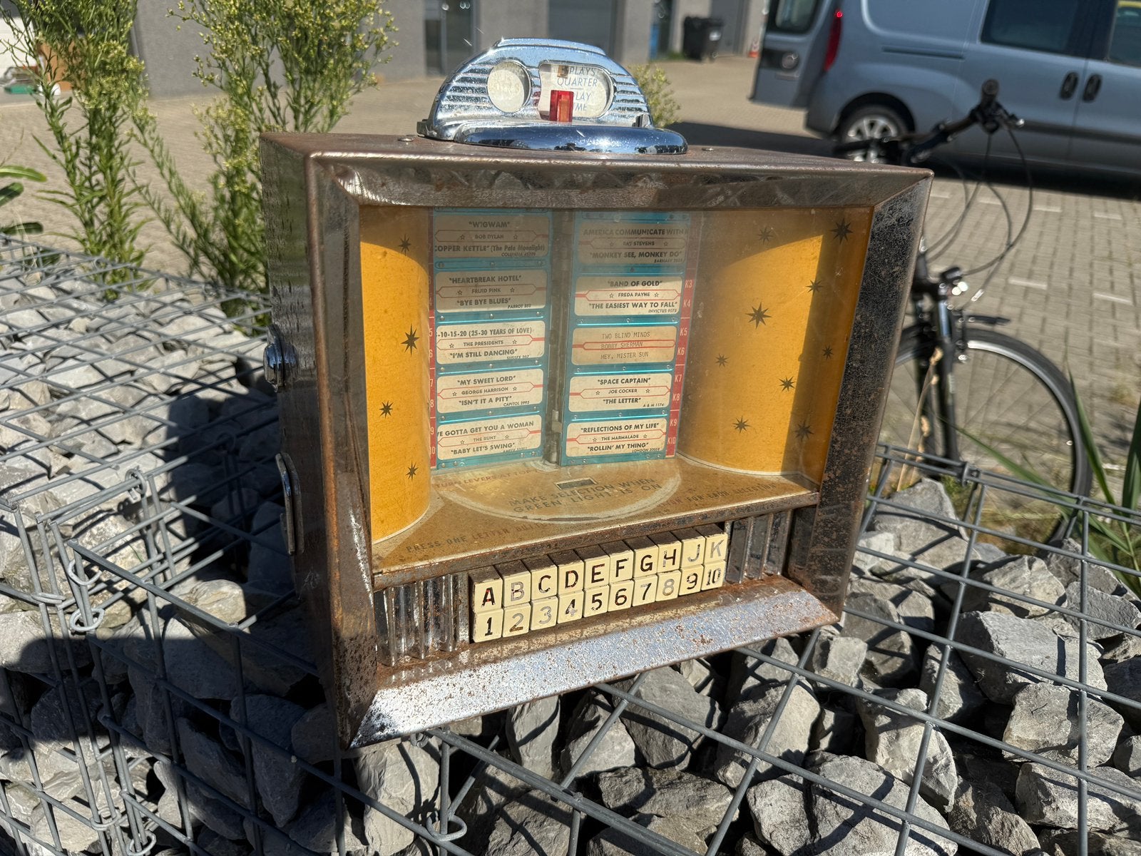 Seeburg 3W1 / 3W100 wallbox met NOS cover, Ophalen, Zo goed als nieuw, 1950 tot 1960, Seeburg