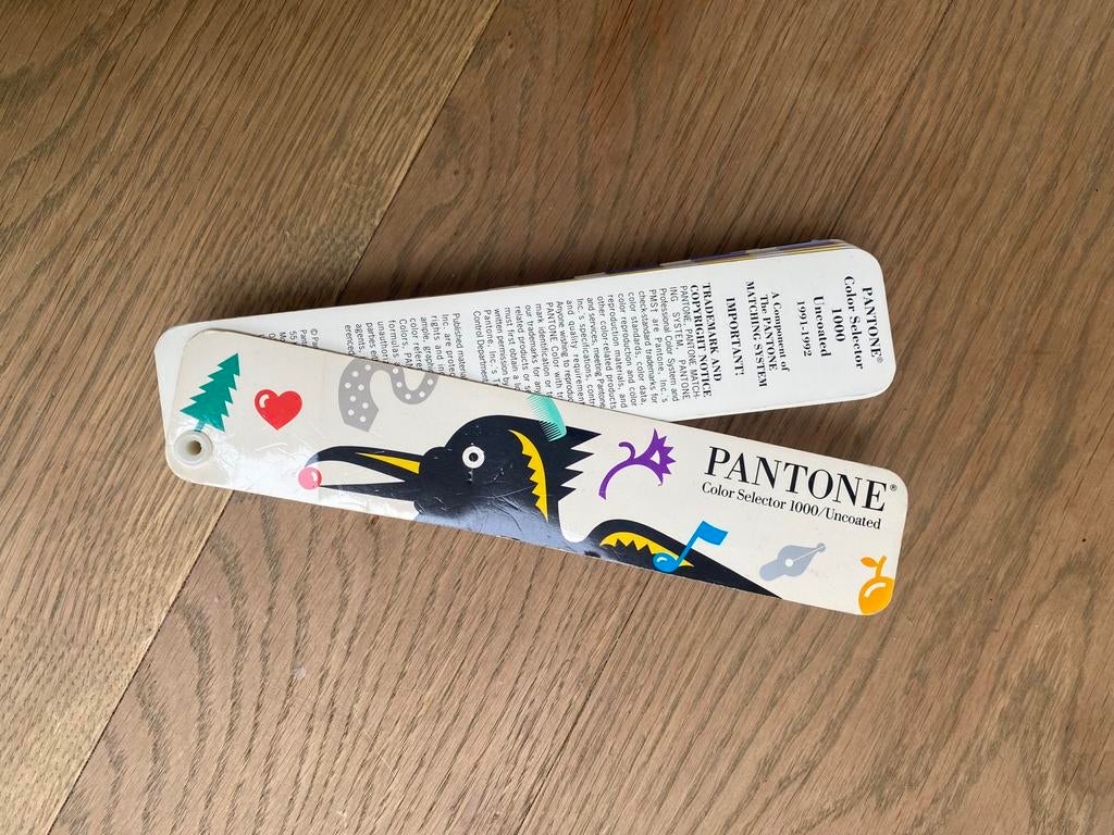 Vintage Pantone kleurenwaaier Uncoated 1991-1992, Ophalen, Gelezen, Overige onderwerpen