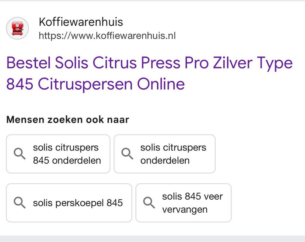 Citrus press, Ophalen of Verzenden, Zo goed als nieuw