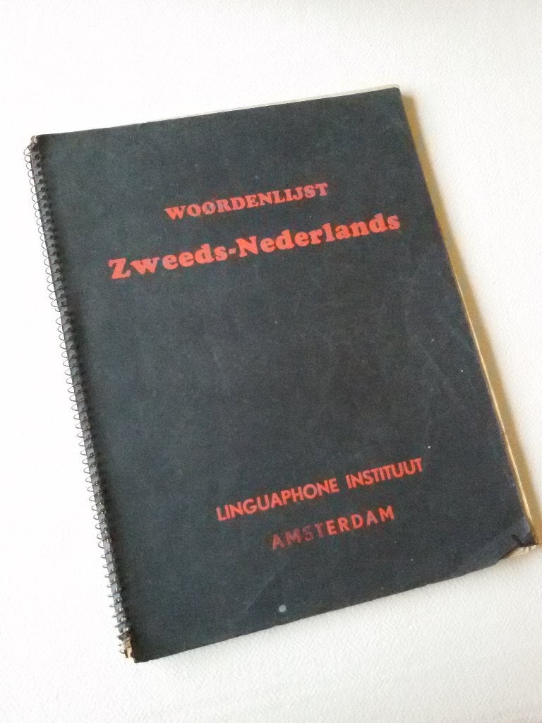 Vintage Woordenlijst Zweeds-Nederlands van rond 1960, Gelezen, Overige uitgevers, Ophalen of Verzenden, Overige talen