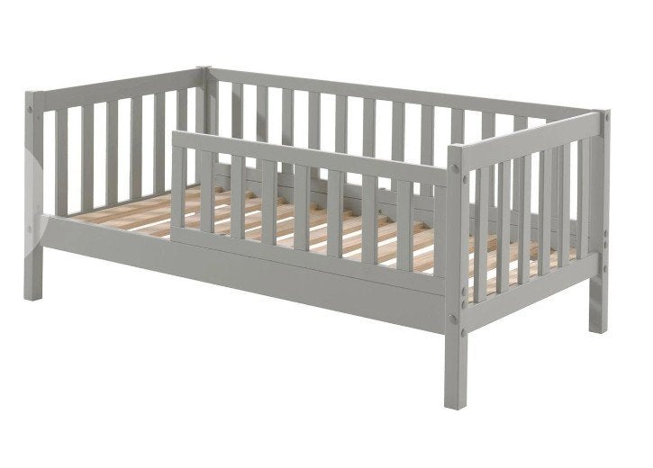 Jaxx Juniorbed Tod Grijs 70x140cm met lattenbodem, Gebruikt, 70 tot 85 cm, 140 tot 160 cm, Ophalen