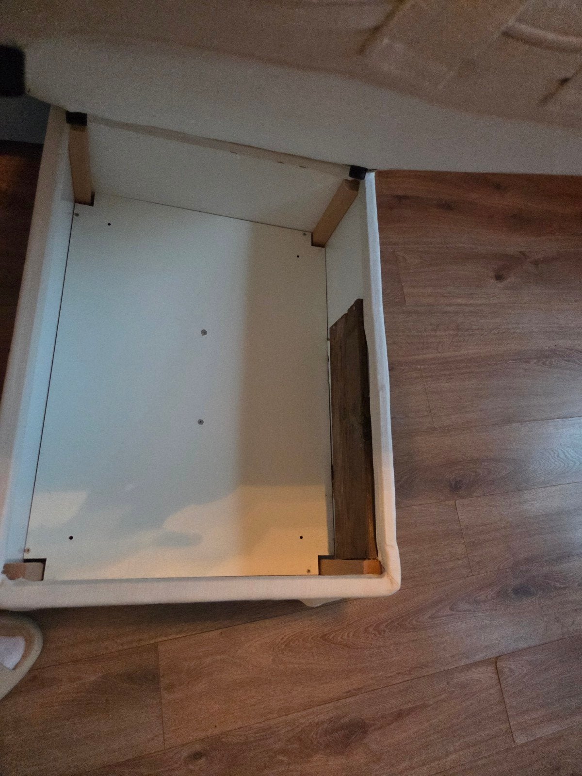 Ikea opbergpoef met afneembare hoes, Ophalen, Gebruikt, Beige, Modern