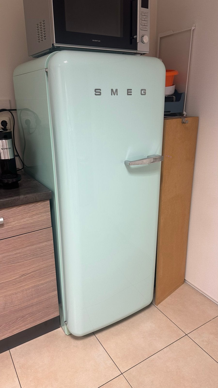 Smeg Koelkast - Retro Stijl - Zo goed als nieuw, Zonder vriesvak, 200 liter of meer, 60 cm of meer, Ophalen of Verzenden
