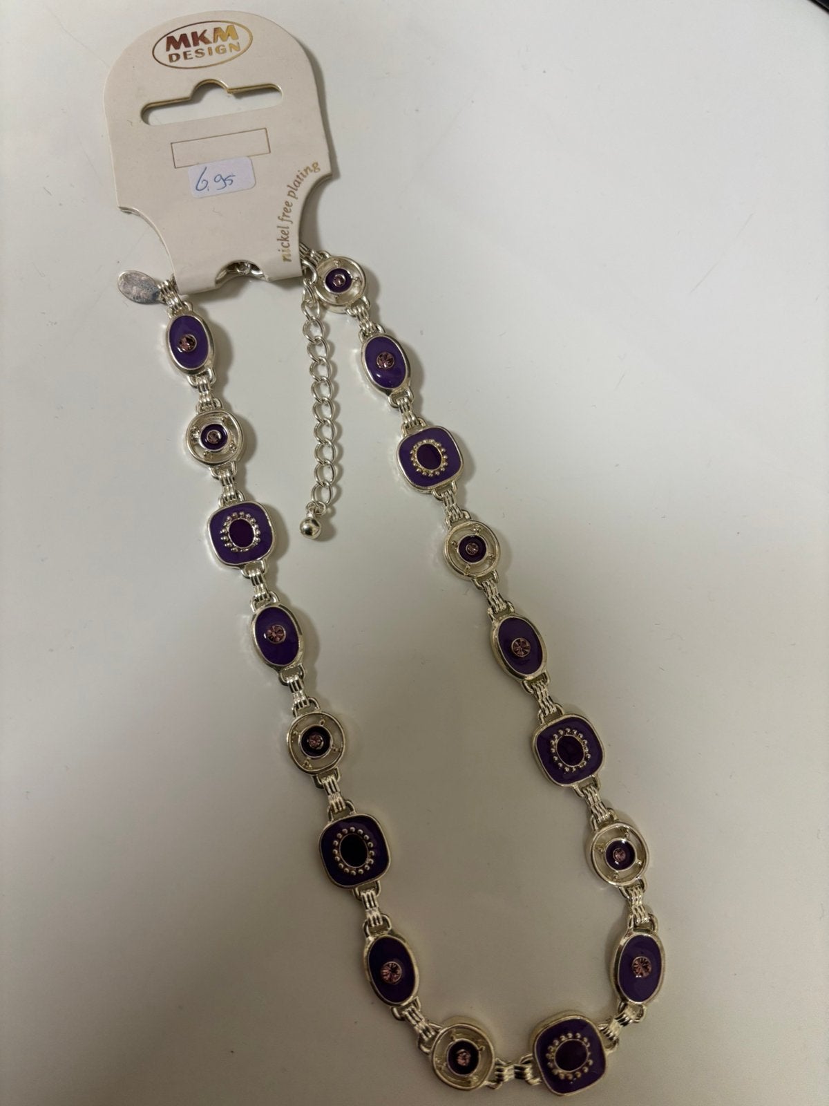 MKM Design ketting paars Nieuw!, Ophalen of Verzenden, Nieuw, Paars, Overige materialen