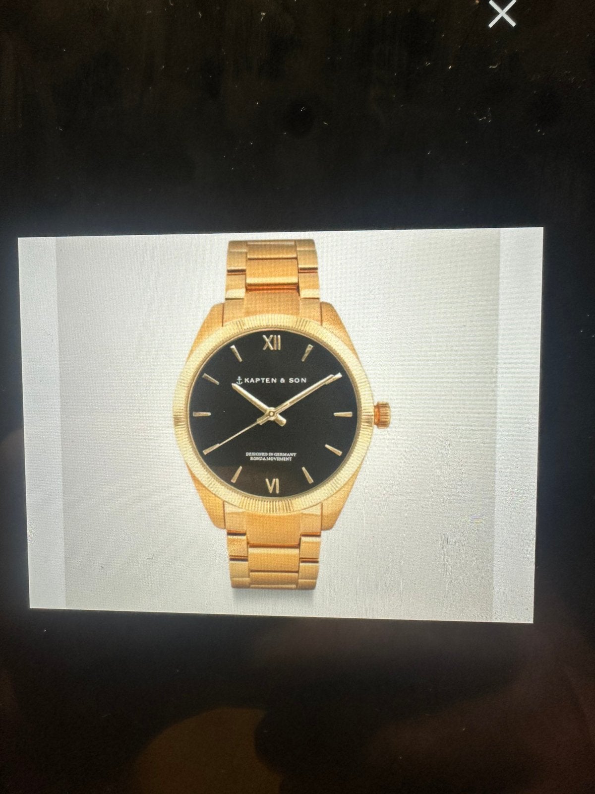 Kapten & Son Automaat Horloge Crush Gold Black Steel 36mm, Sieraden, Tassen en Uiterlijk, Horloges | Heren, Overige merken, Staal