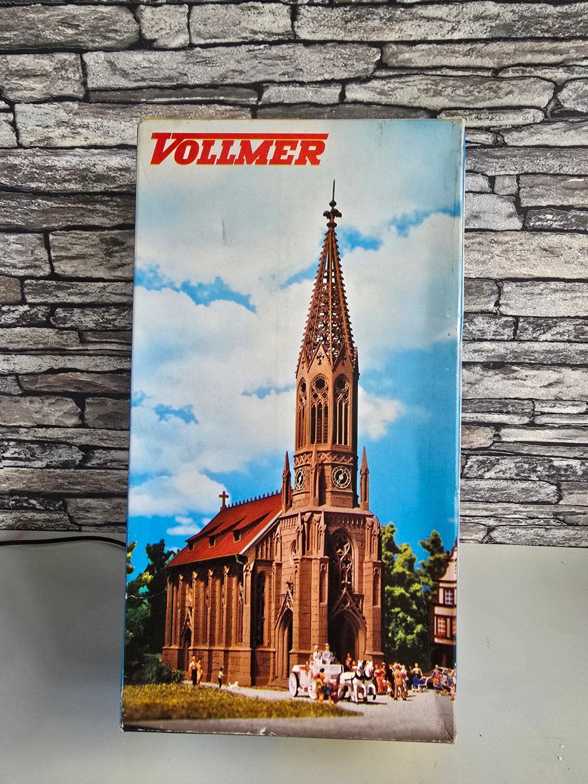 Gothische kerk kerkgebouw Stuttgart N spoor modeltrein 1:160, Ophalen of Verzenden, Nieuw, Brug, Tunnel of Gebouw, Overige merken