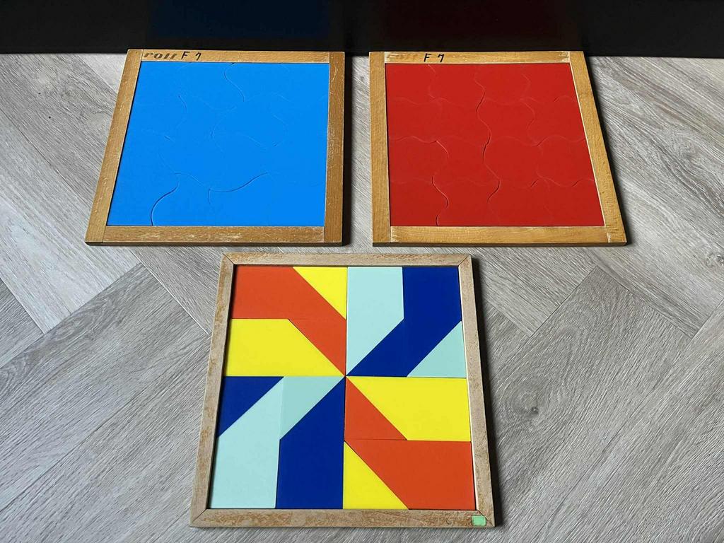 Vintage Rolf Houten Puzzels - Schoolmateriaal, Ophalen, Zo goed als nieuw, Van hout