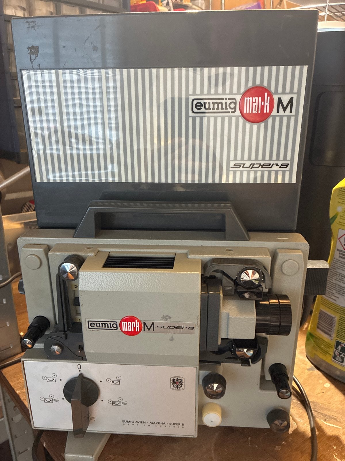 Vintage Eumig Mark M Super 8 Filmprojector (ca. 1965), Ophalen of Verzenden, Gebruikt