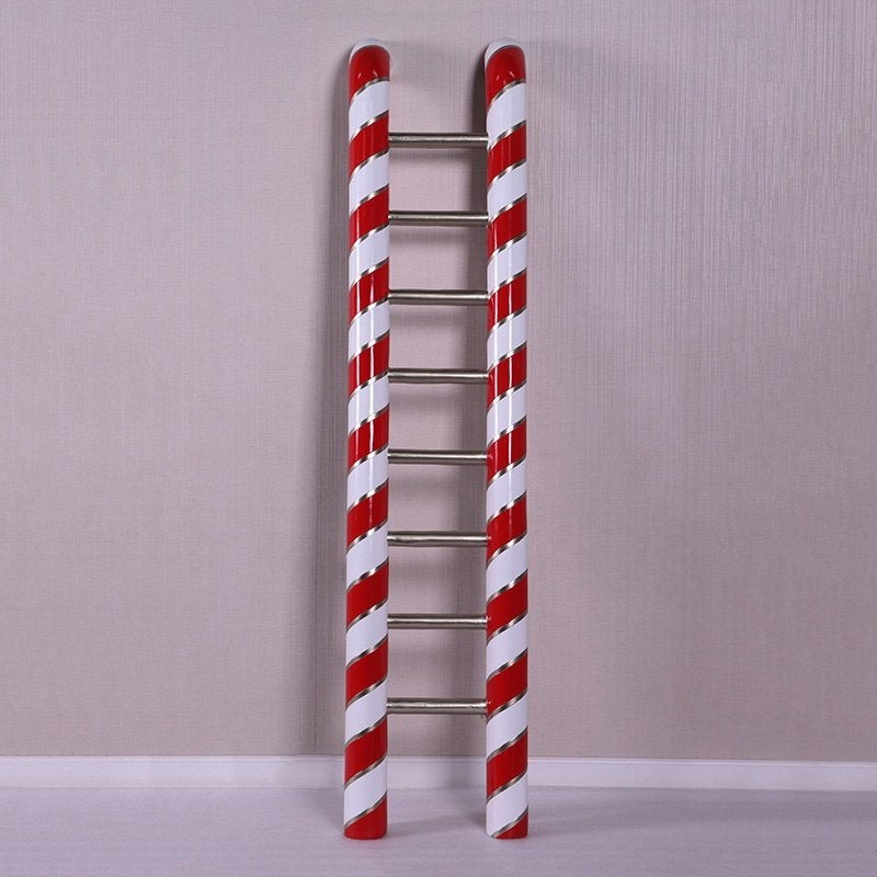 Candy Cane Ladder beeld 6 ft. Hoogte 180 cm, Diversen, Kerst, Ophalen, HorecaBeelden, Nieuw, HorecaBeelden