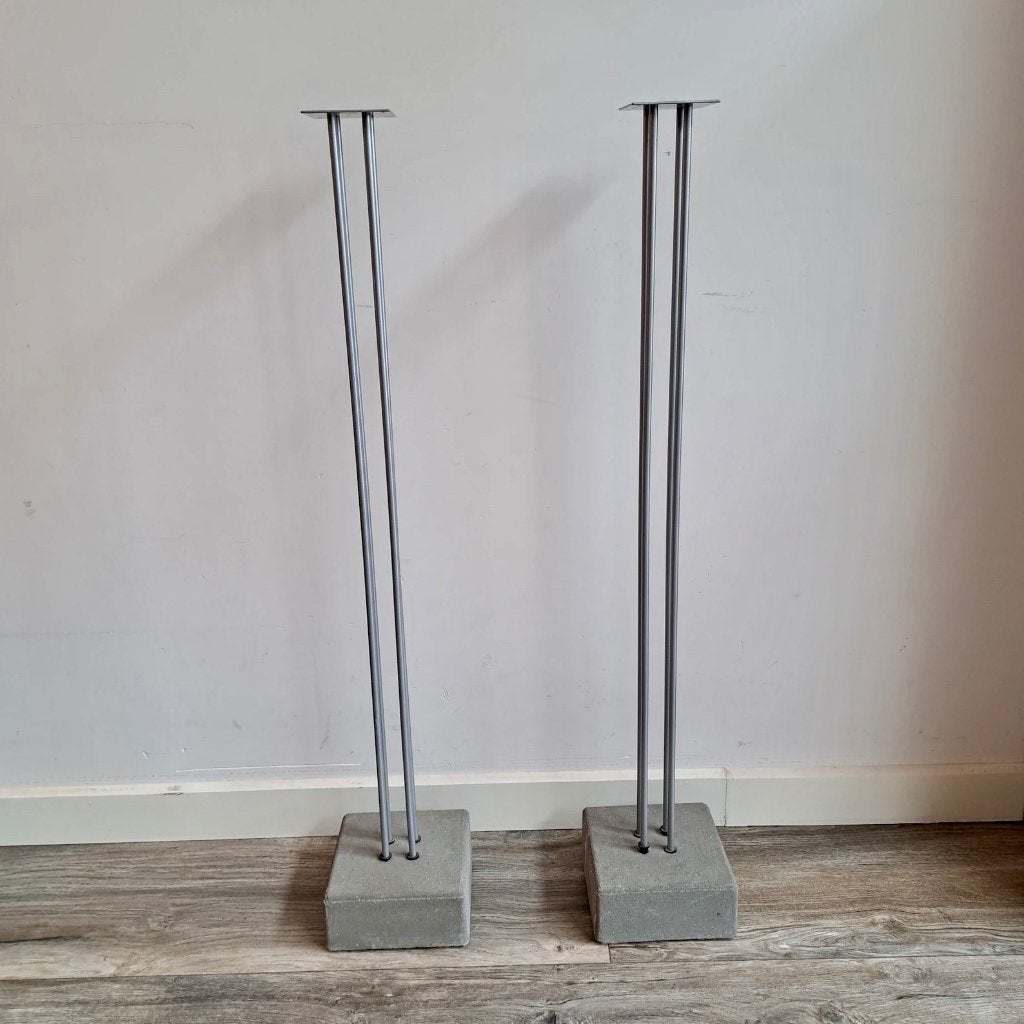 Aparte JUTIS concrete vintage speakers STANDS, Ophalen, Zo goed als nieuw, 150 watt of meer, Overige merken