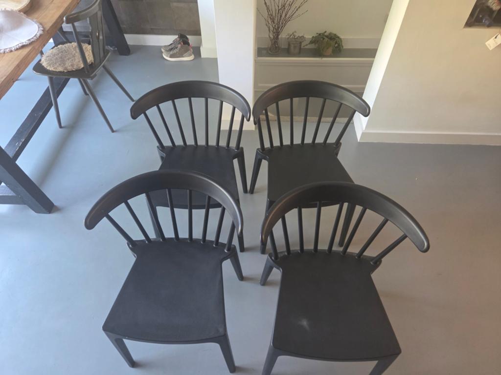 Woood bliss stoelen zwart, Ophalen, Zwart