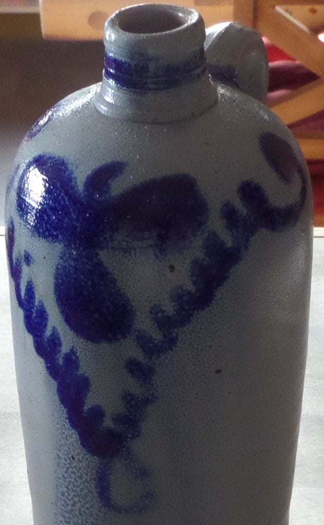 antiek gres kruik 2-liter 1880-1900 in zeer goede hele staat, Ophalen of Verzenden