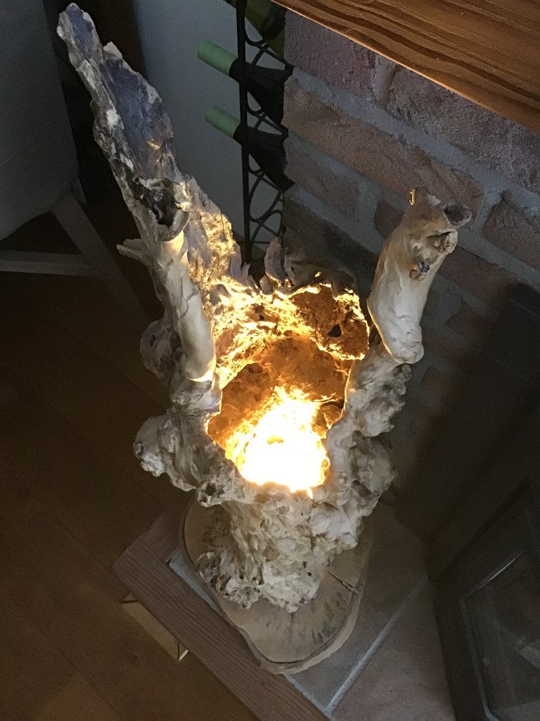Lamp, Huis en Inrichting, Ophalen, Zo goed als nieuw, Hout, Minder dan 100 cm