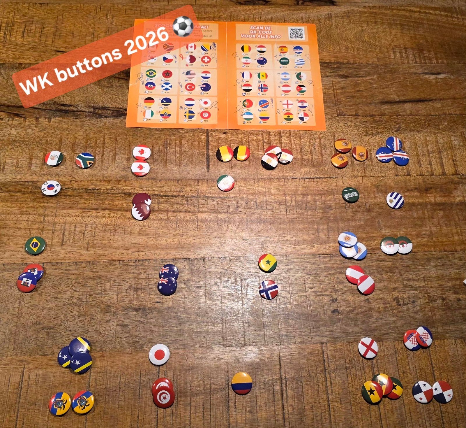 Deka Markt WK buttons, Ophalen of Verzenden, Zo goed als nieuw, Stad of Land, Button
