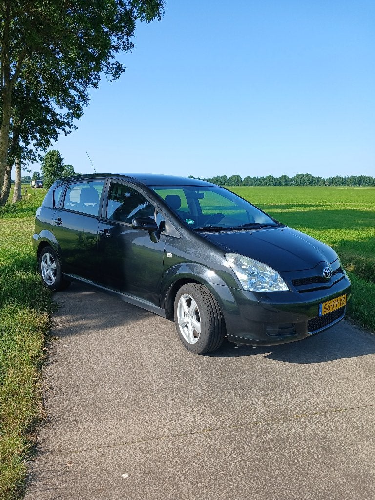 Toyota Corolla Verso 1.8 Vvt-i 7P 2005 Zwart, Auto's, Toyota, Parkeersensor, 1340 kg, 4 cilinders, 129 pk