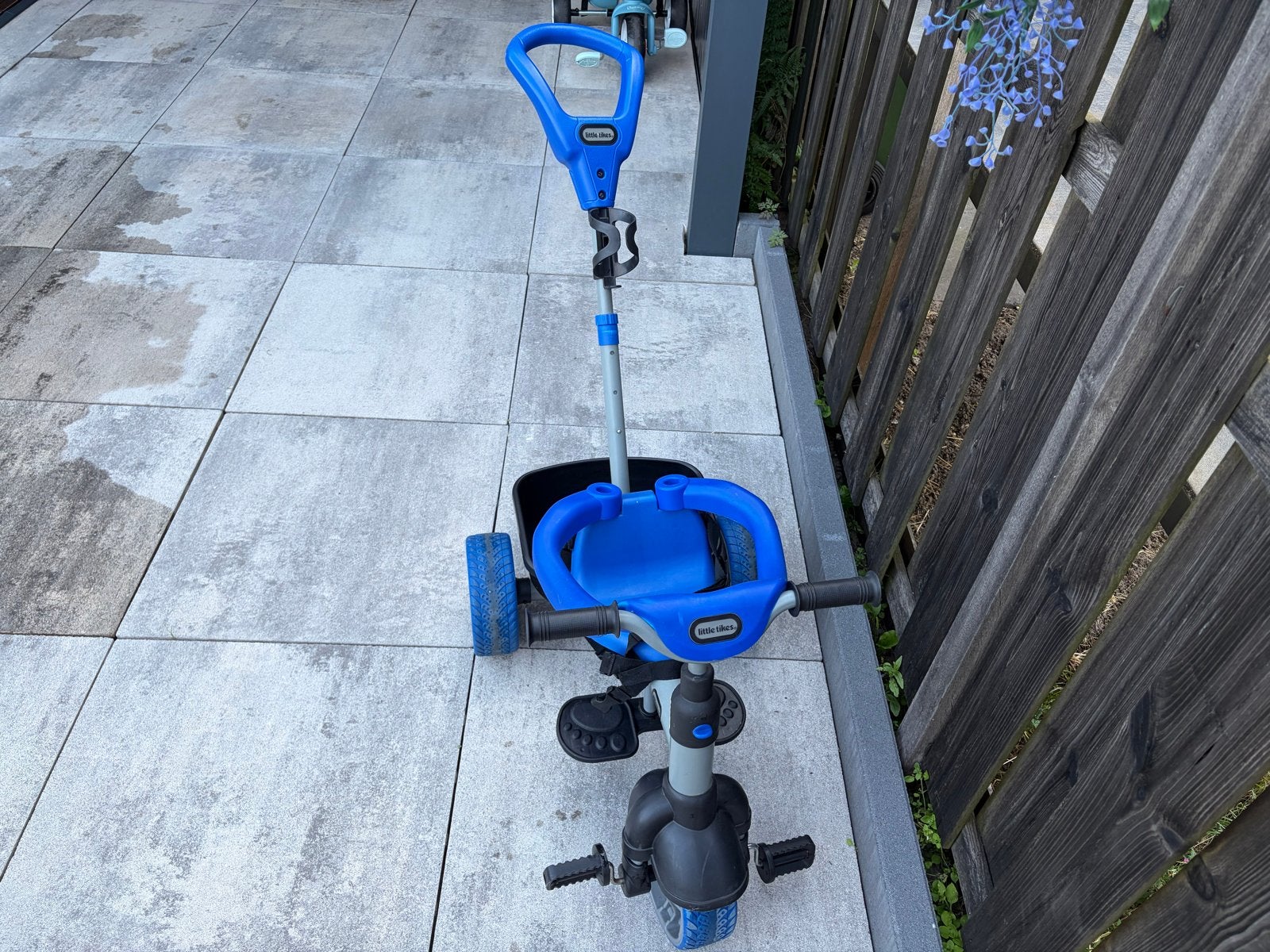Little Tikes driewieler met duwstang - Blauw, Ophalen, Gebruikt, Duwstang