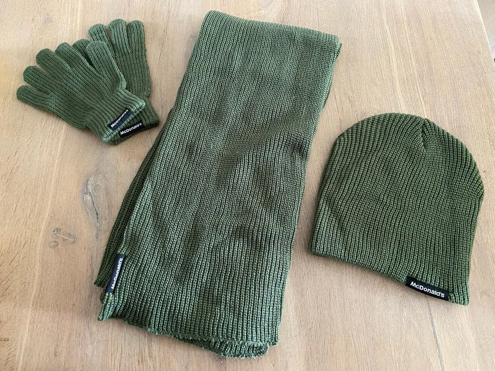 McDonald's muts, sjaal en handschoenen set, Ophalen of Verzenden, Nieuw