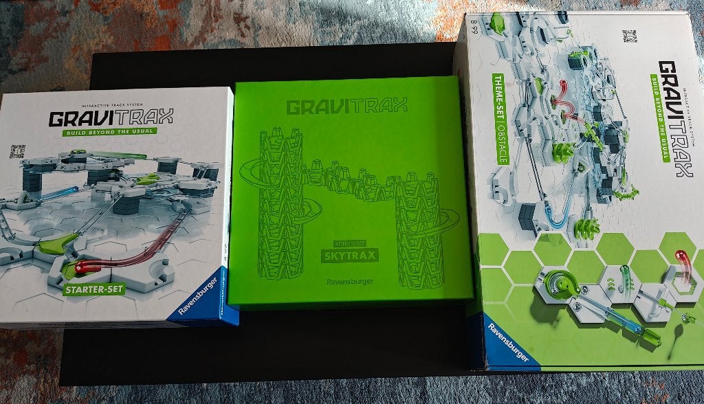 Gravitrax 4 sets (Starter, Skytrax, Obstacle, Launch), Ophalen, Zo goed als nieuw, Bouwen