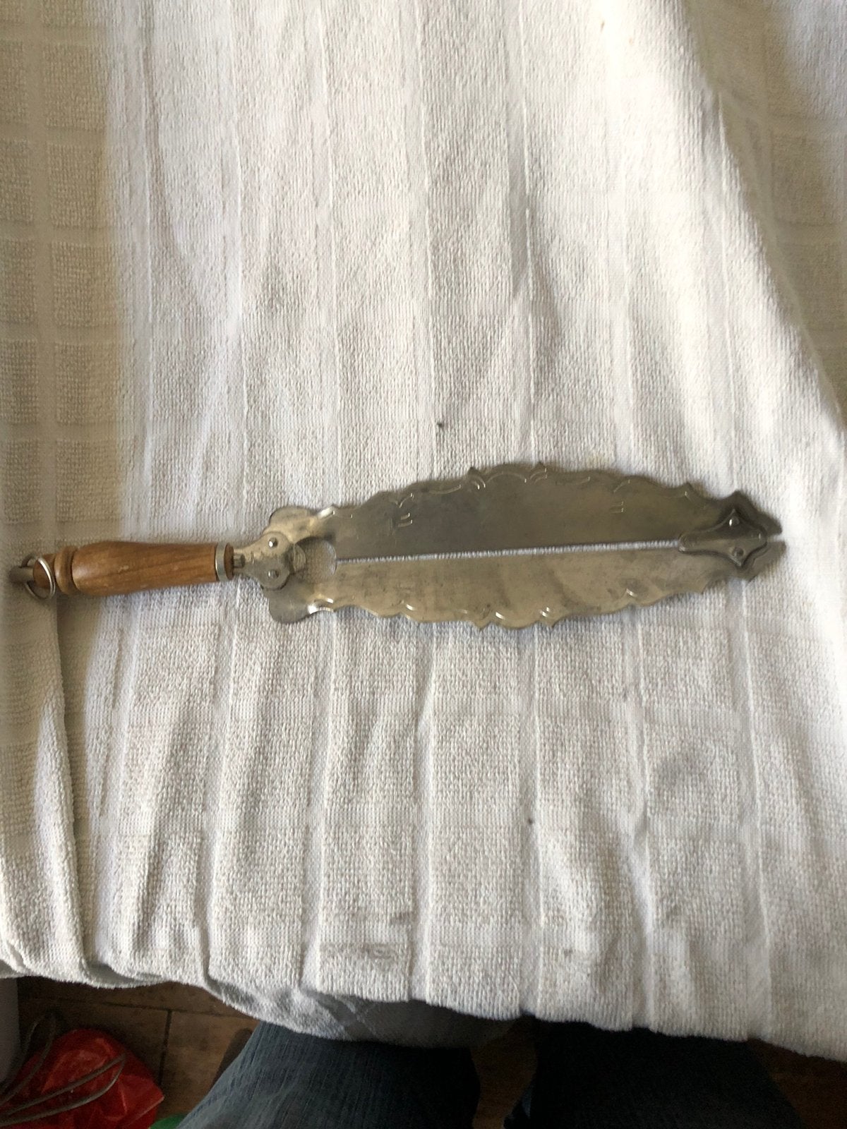 Vintage serveerschep voor vlees of vis, Ophalen of Verzenden