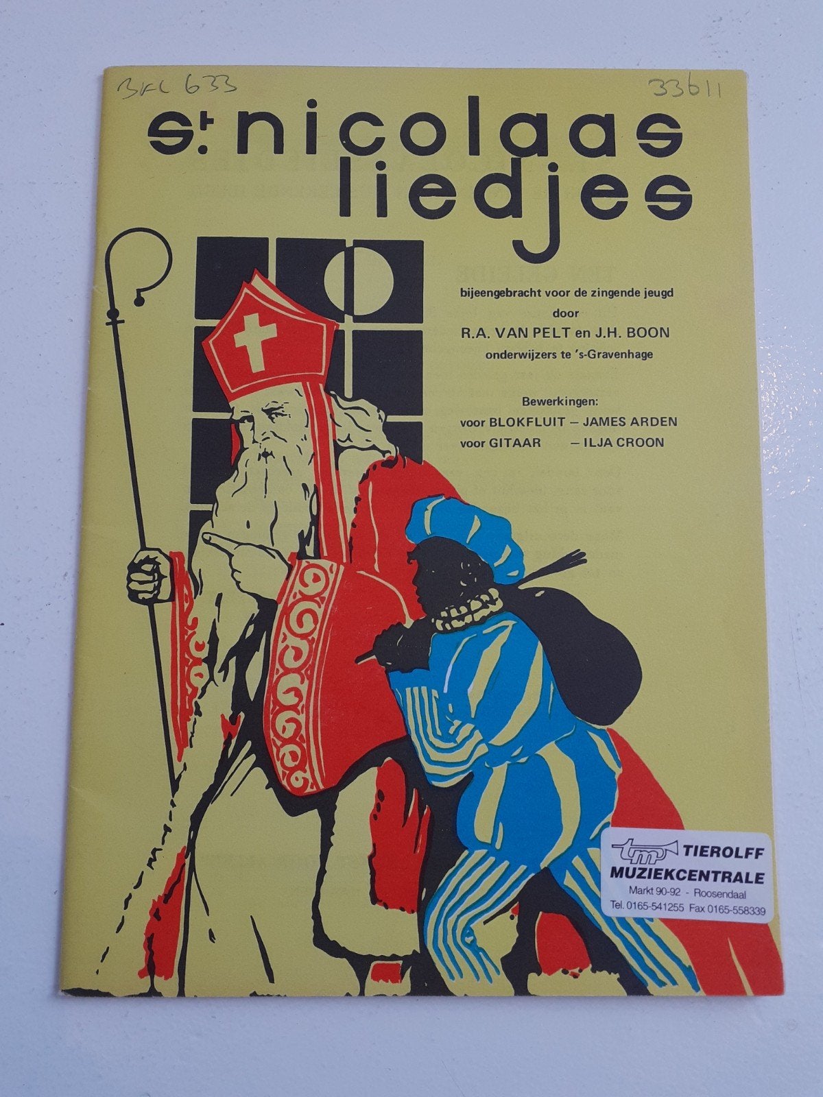 Sint Nicolaas Liedjes - Muziekboek voor jeugd, Ophalen of Verzenden, Gebruikt, Les of Cursus, Gitaar