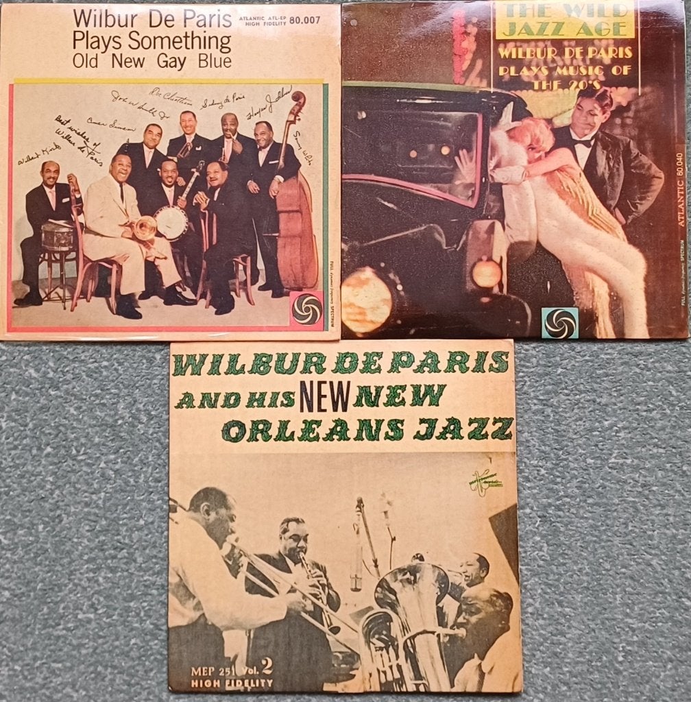 Set van 3 EP 7” Wilbur de Paris a/h New New Orleans Jazz, 7 inch, Ophalen of Verzenden, Zo goed als nieuw, EP