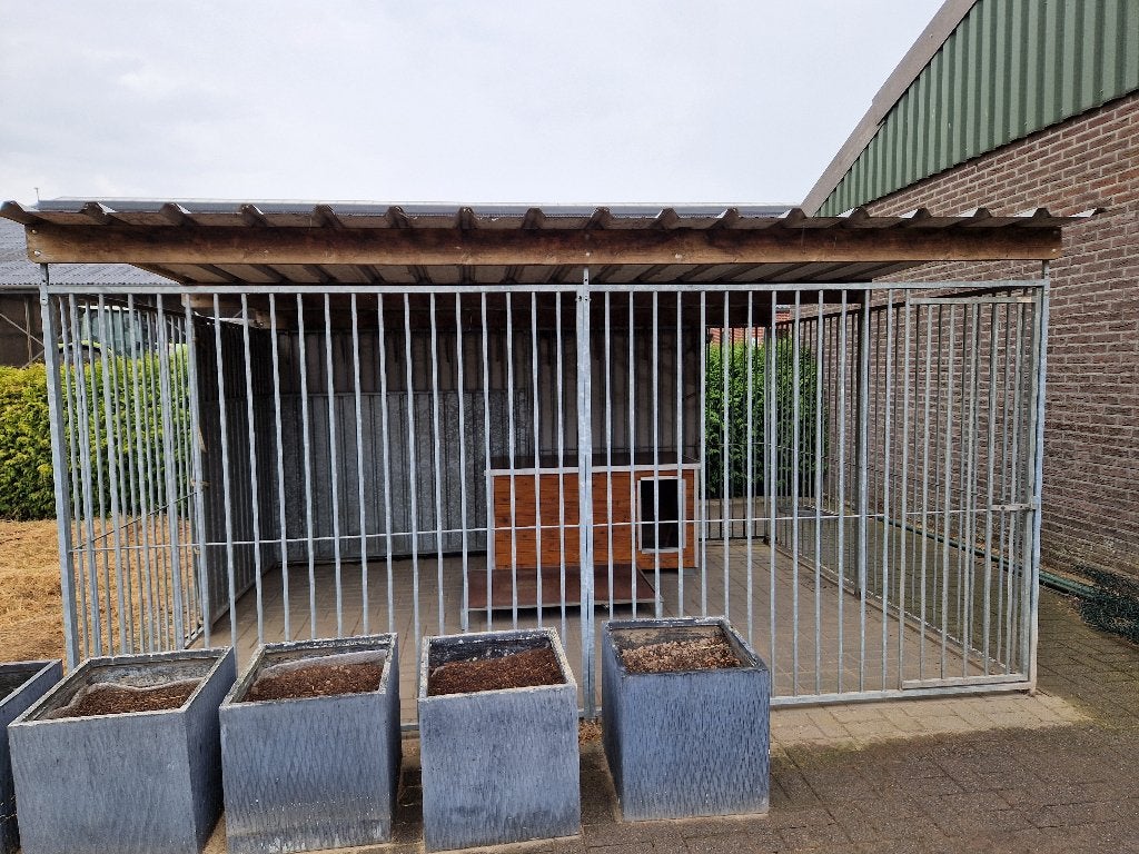 metalen hondenkennel 4x3 evt. hondenvlonder, Dieren en Toebehoren, Hondenhokken, Ophalen, Hondenkennel, 100 cm of meer, 110 cm of meer