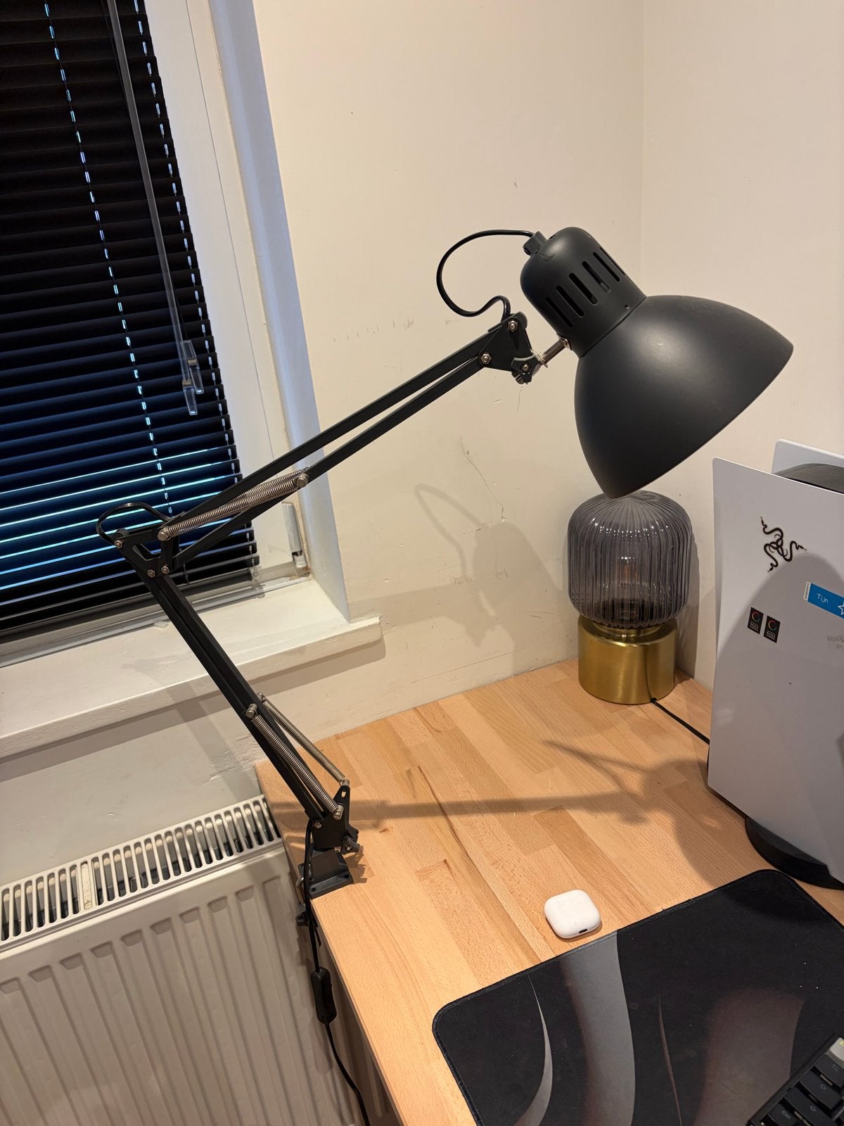 IKEA Tertial bureaulamp - Zwart, zeer goede staat, Zwart, IKEA, Zo goed als nieuw, Verstelbaar