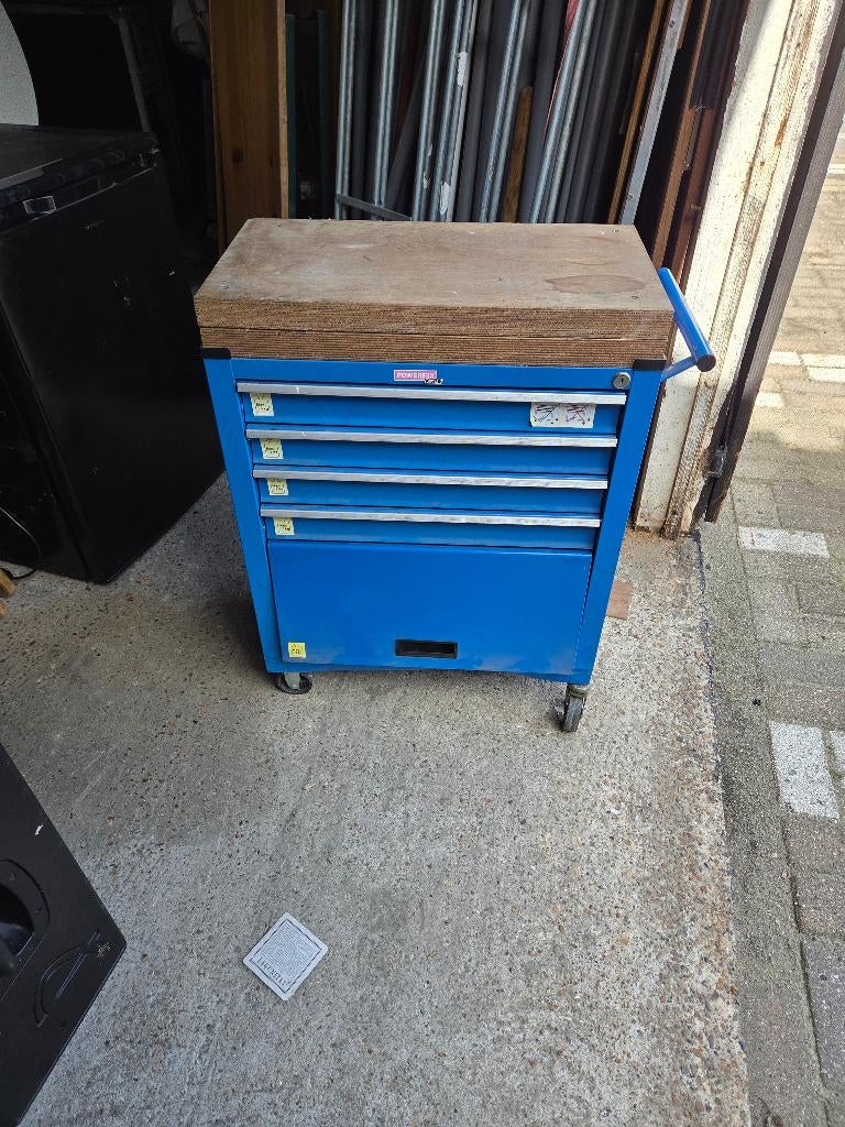 powerfix profi gereedschapswagen, 100 liter of meer, Ophalen, Gebruikt, Transportkar